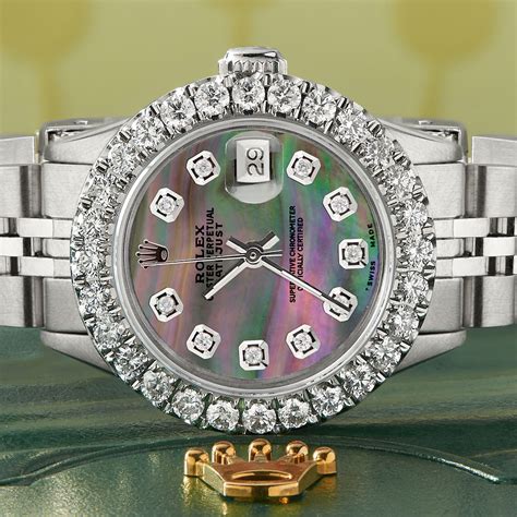 rolex datejust diamond bezel ladies|rolex datejust 26mm diamond bezel.